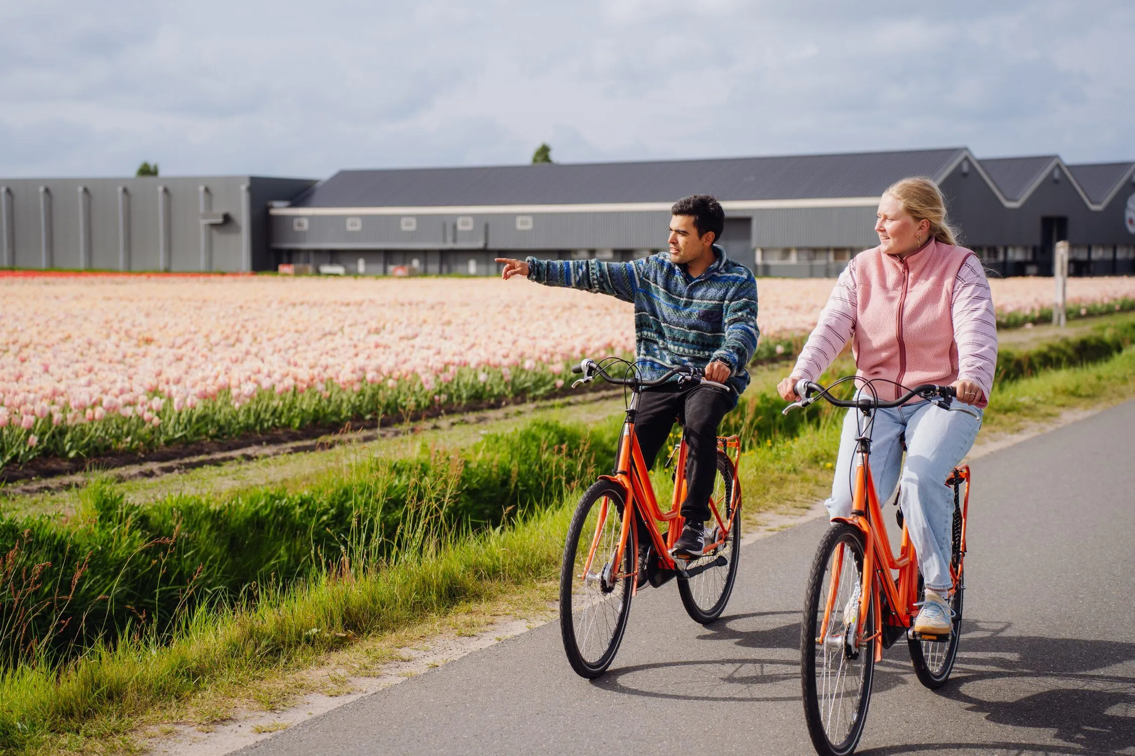 Fietsen van Fietsalliantie in gebruik bij Keukenhof