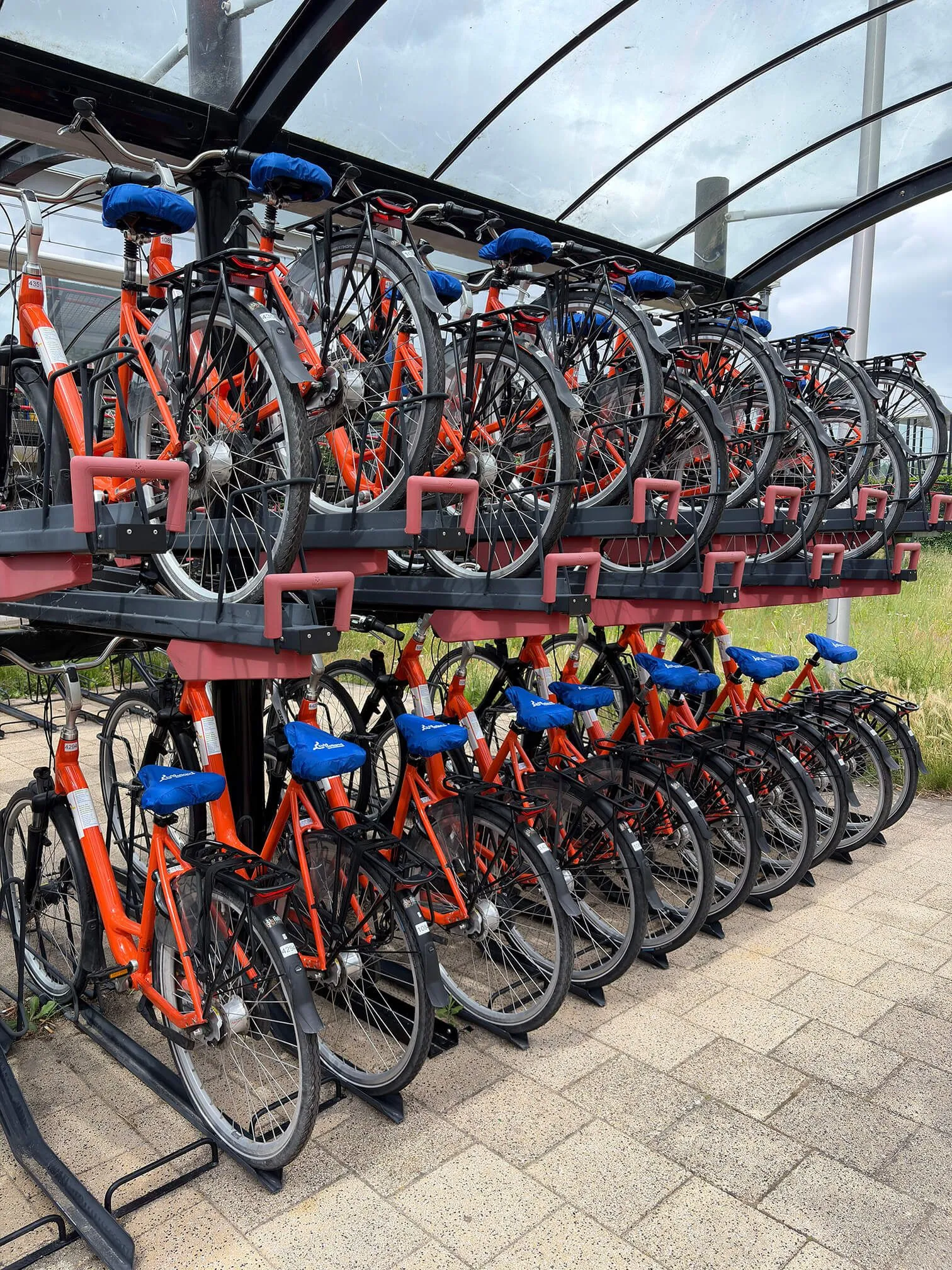 Fietsen van fietsalliantie voor afsluiting van A44